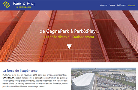 Logo et site web parkandplay 2019